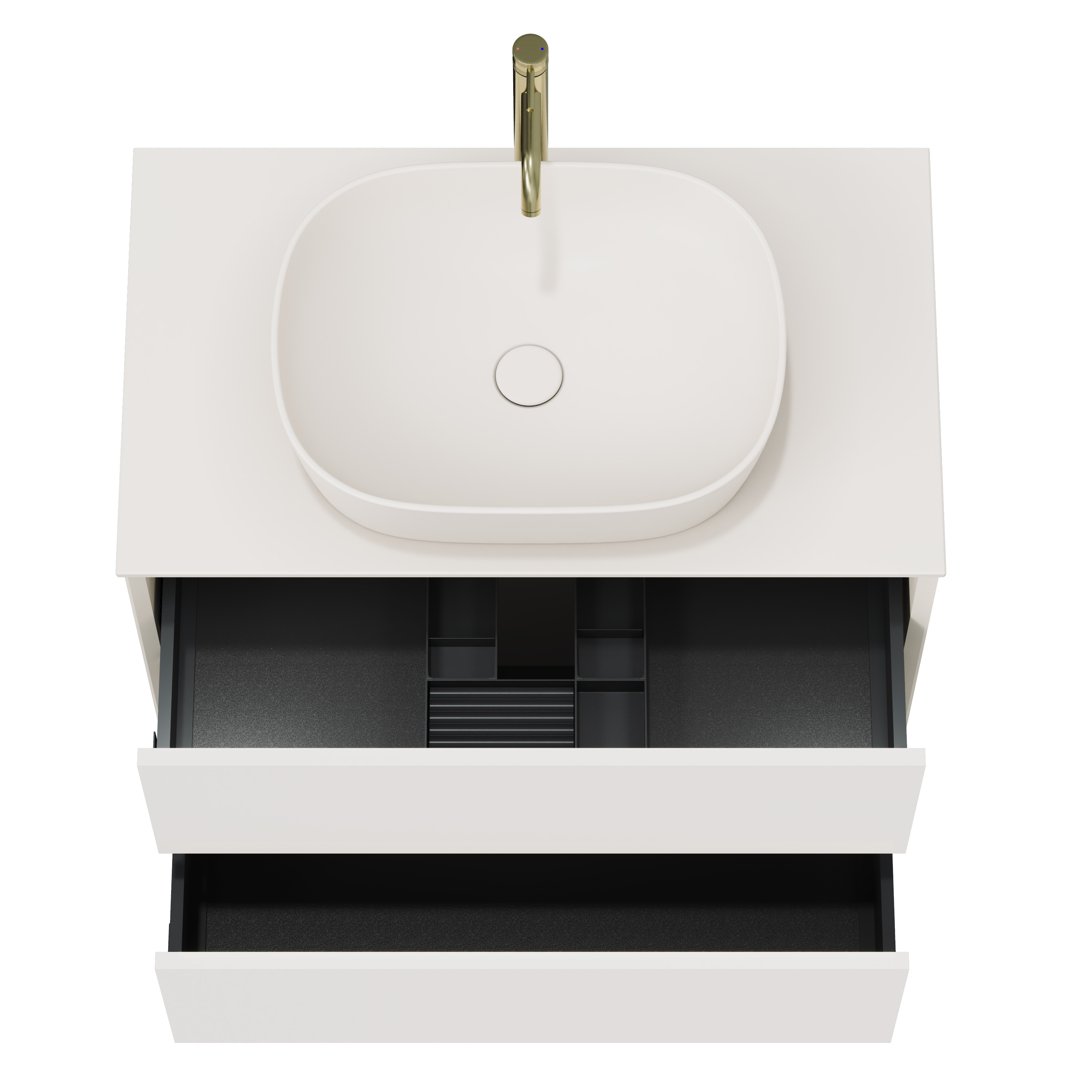 Oslo 800mm Wall Mounted Vanity Unit & Sintered Stone Countertop