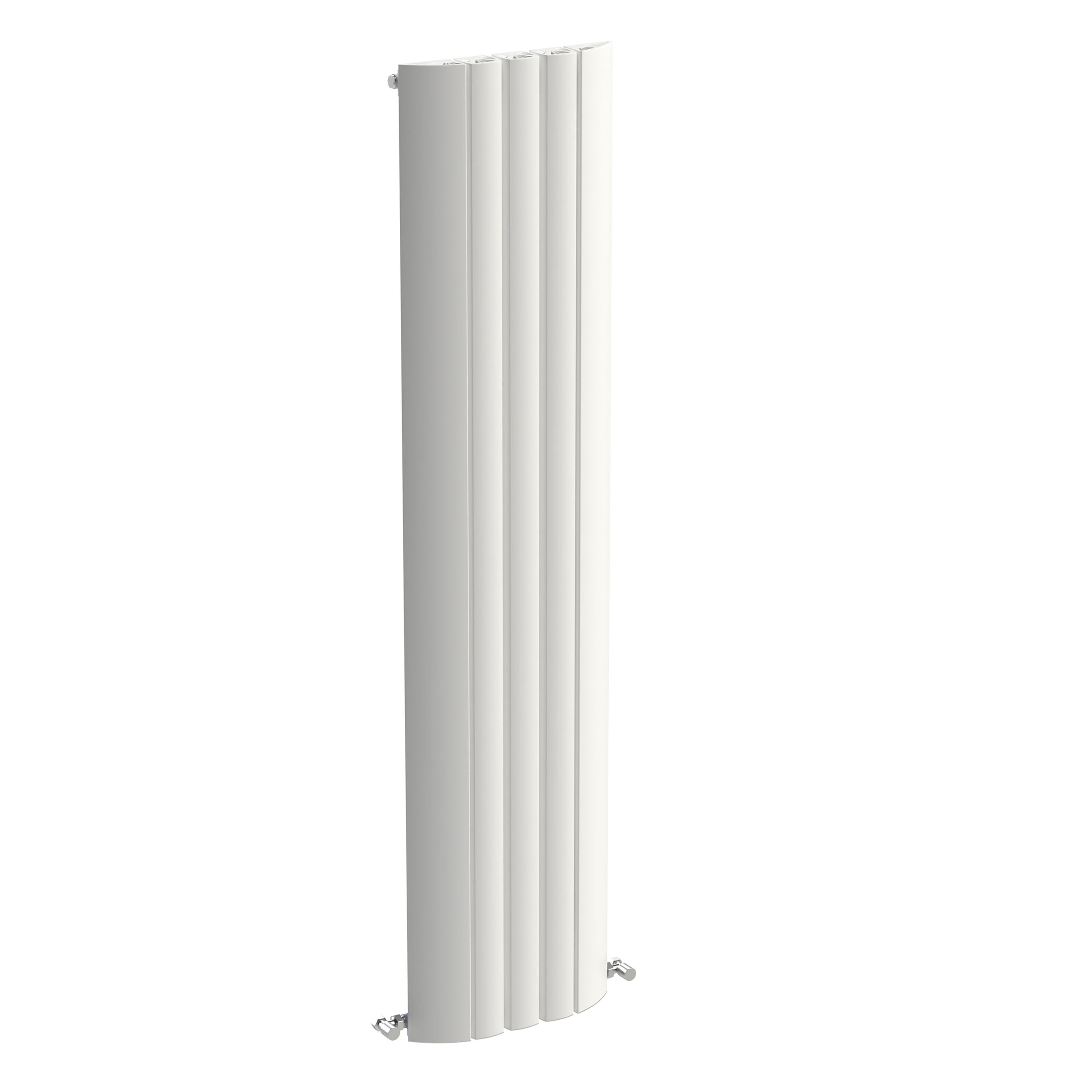Carisa Gaia Oval Single Panel Vertical Aluminium Radiator