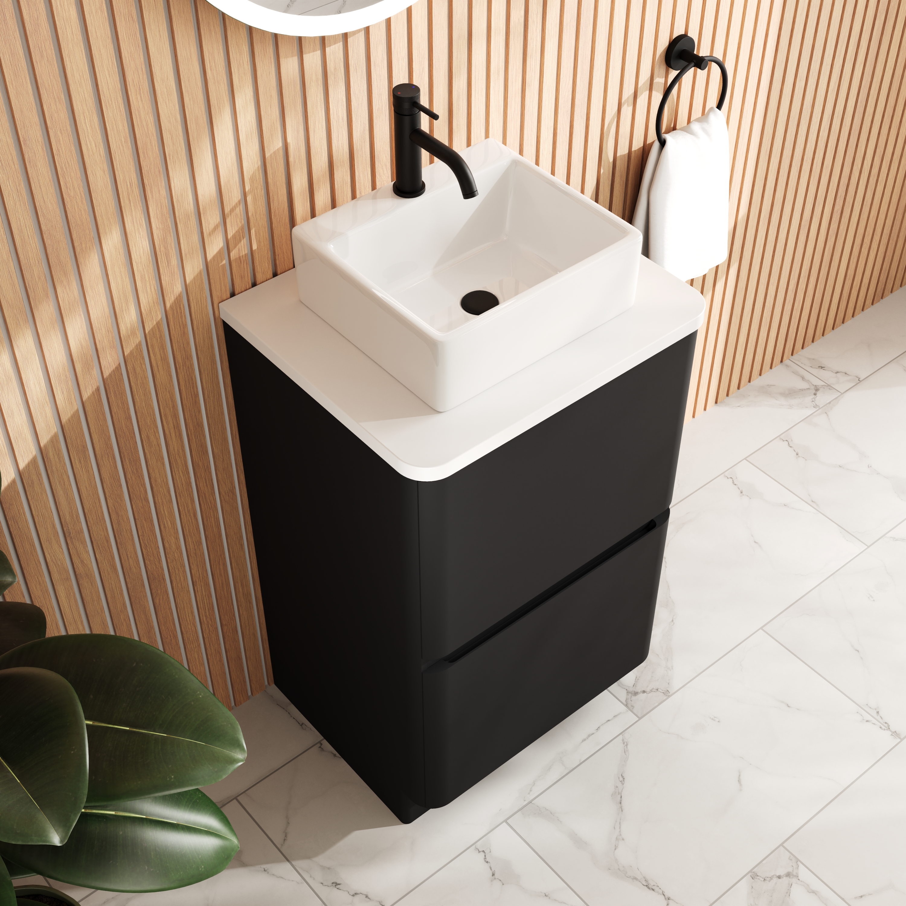 Drench Origin 500mm Floorstanding Vanity Unit & Countertop