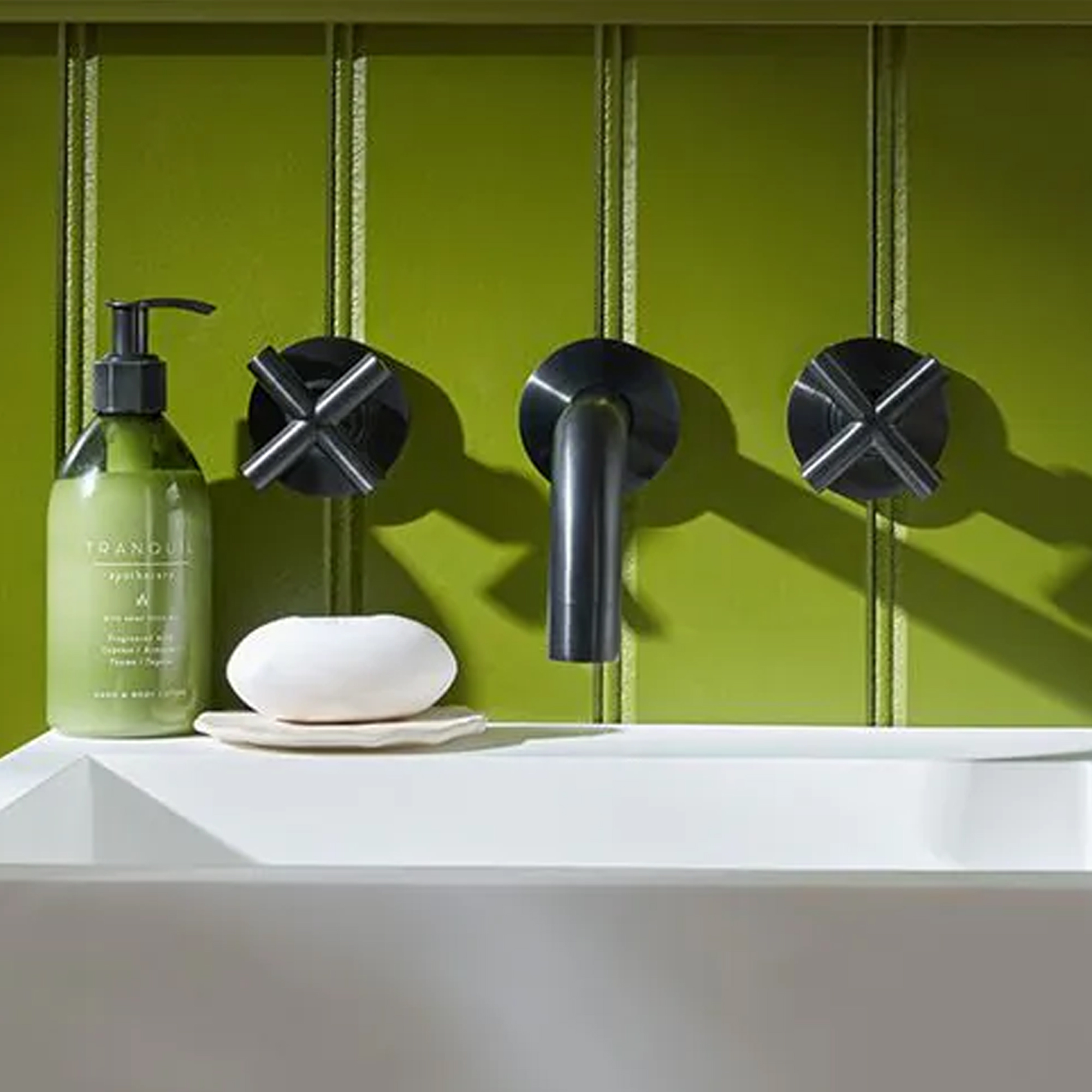 Vado Individual Elements 3 Hole Wall Mounted Basin Mixer Tap with 200mm Spout