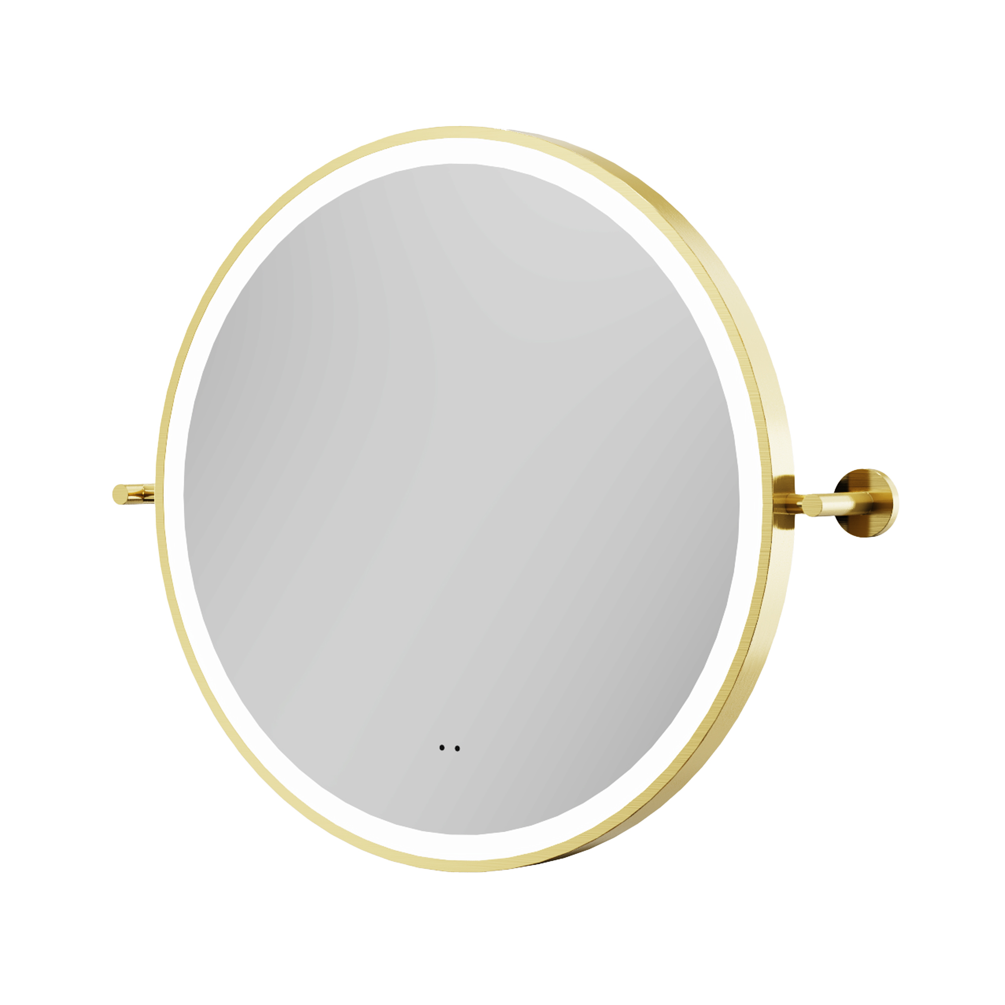 Ester LED Illuminated Framed Round Pivot Mirror with Demister Pad - 600mm