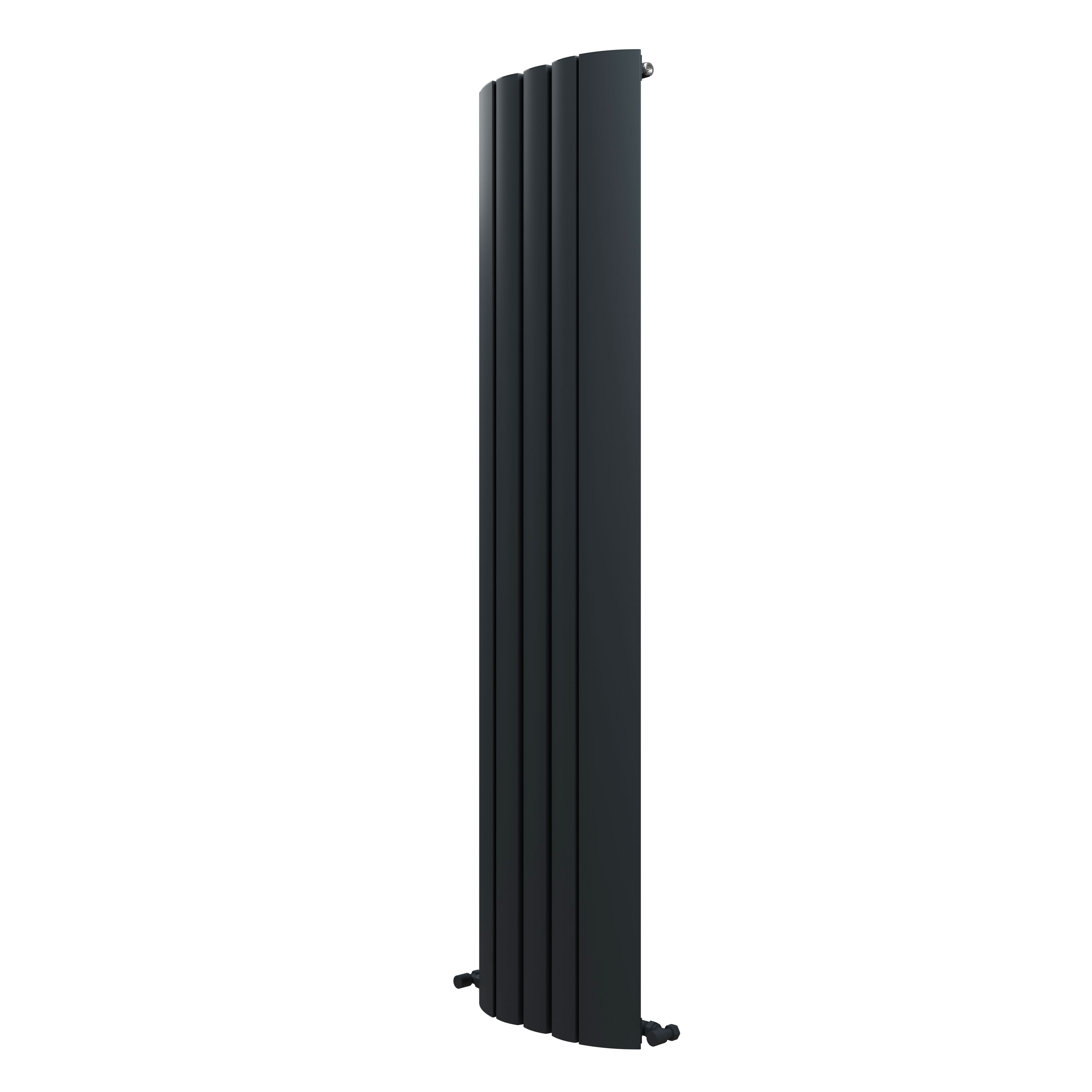Carisa Gaia Oval Single Panel Vertical Aluminium Radiator
