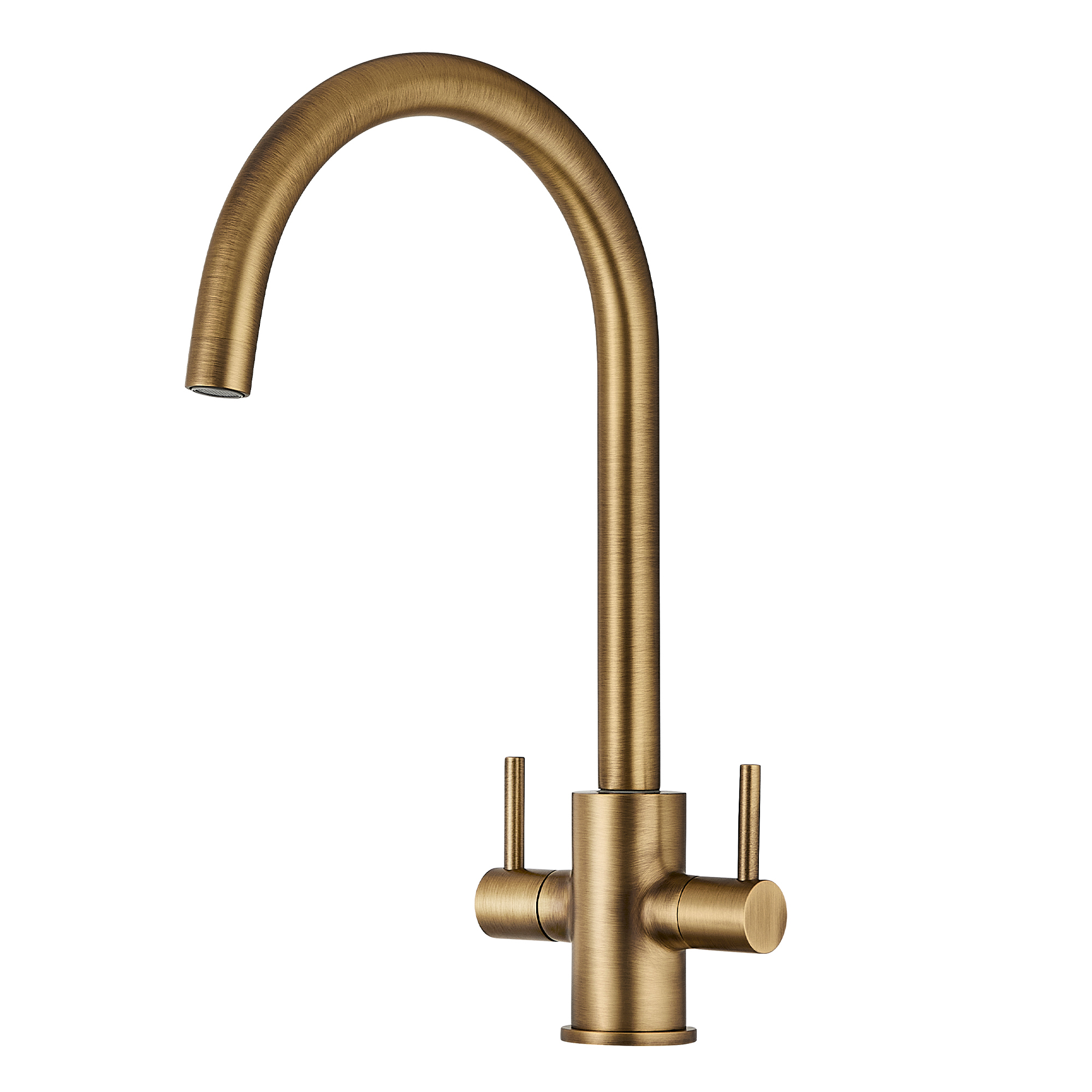 Clearwater Loreto Twin Lever Mono Kitchen Mixer Tap