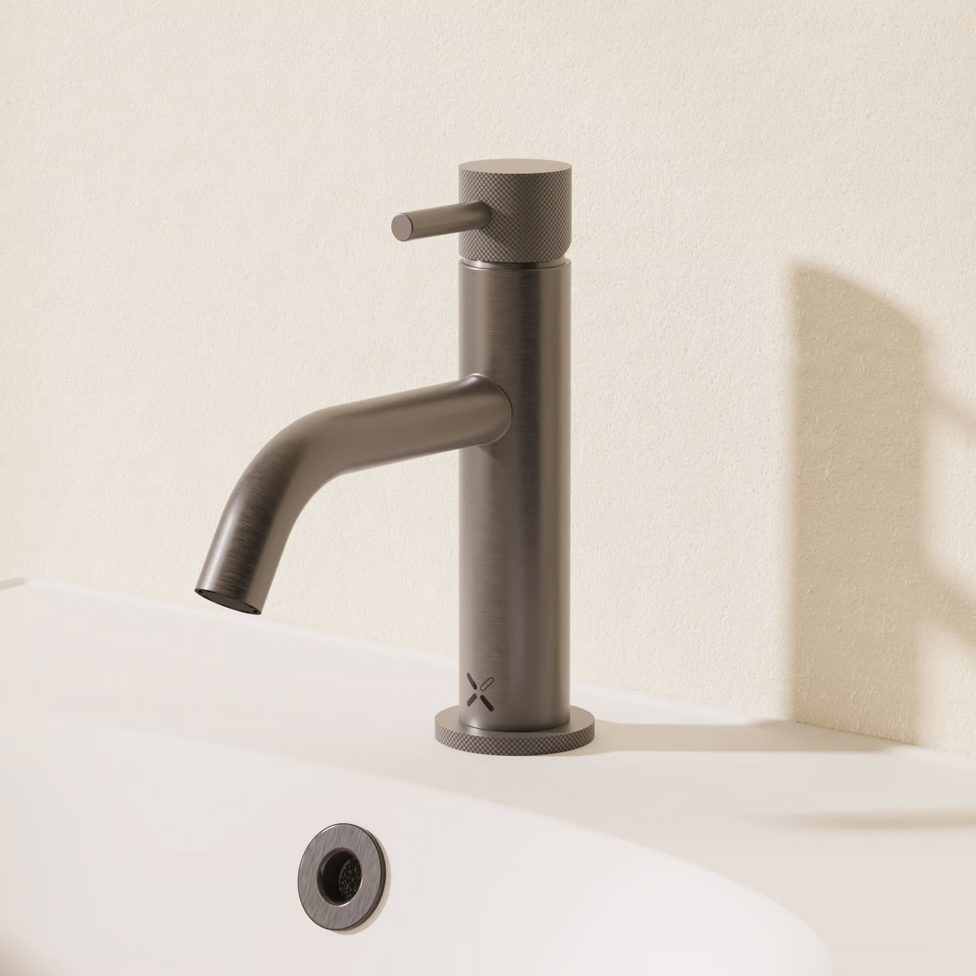 Crosswater MPRO Basin Mixer Tap with Knurled Detailing
