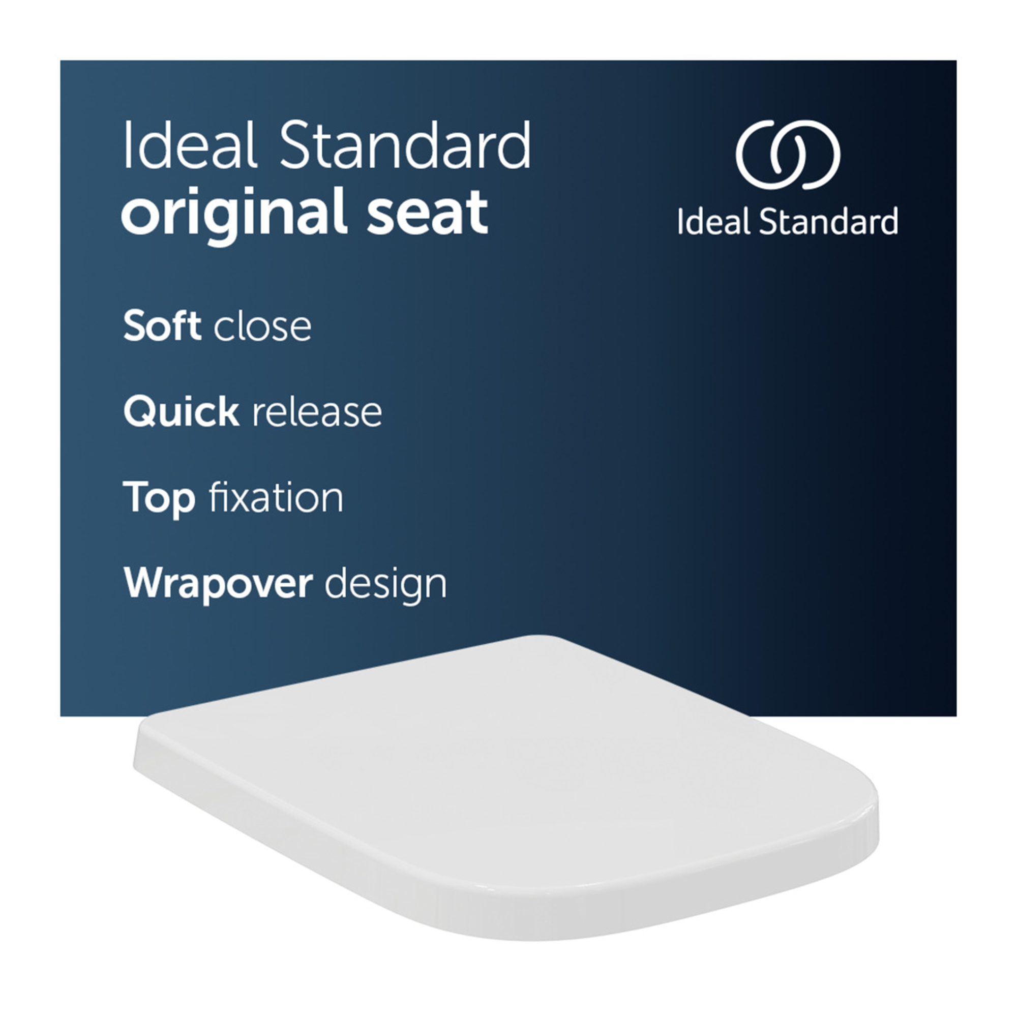 Ideal Standard i.life B Wrap Over Soft Close Toilet Seat