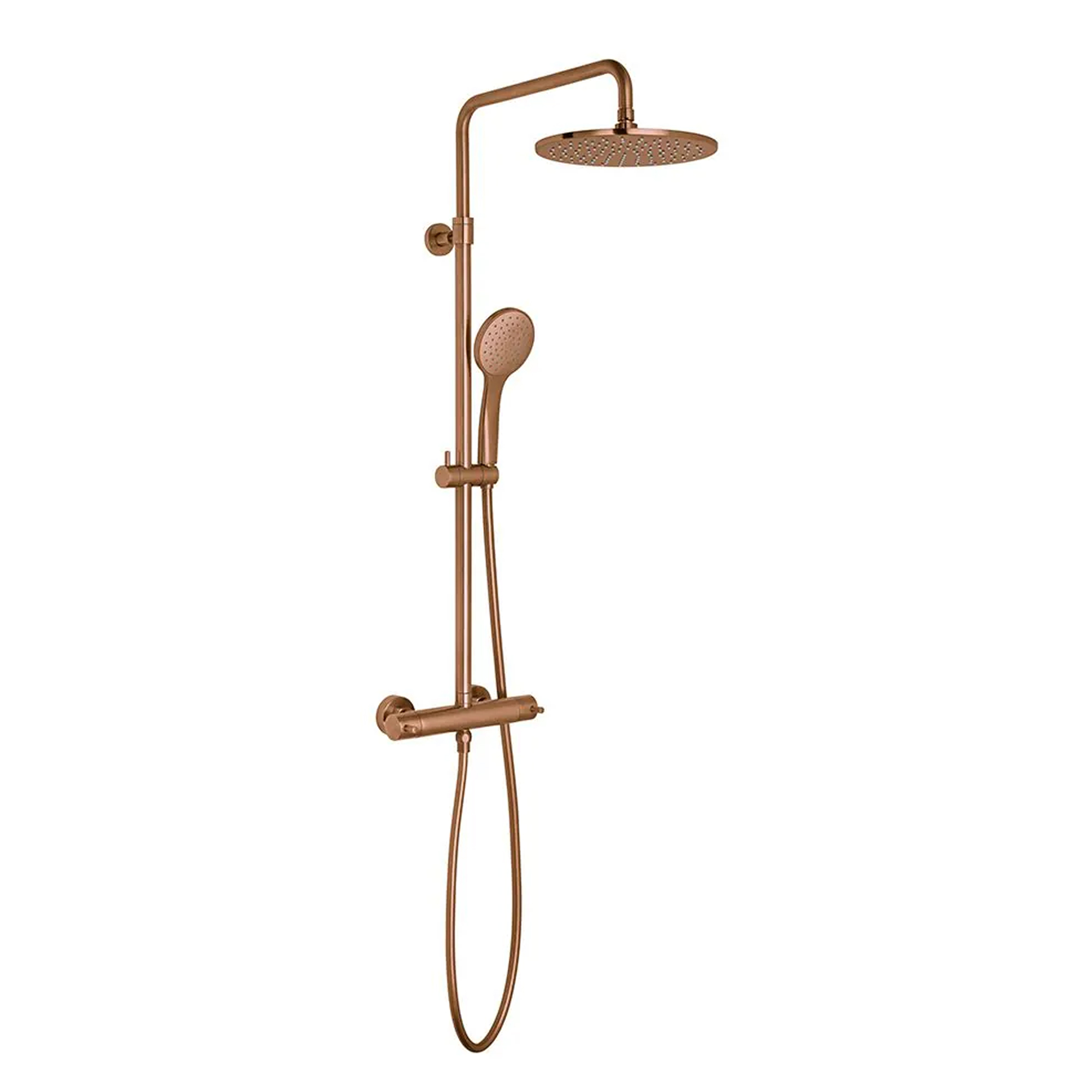 Vado Individual Nebula Exposed Thermostatic Rigid Riser Shower Kit