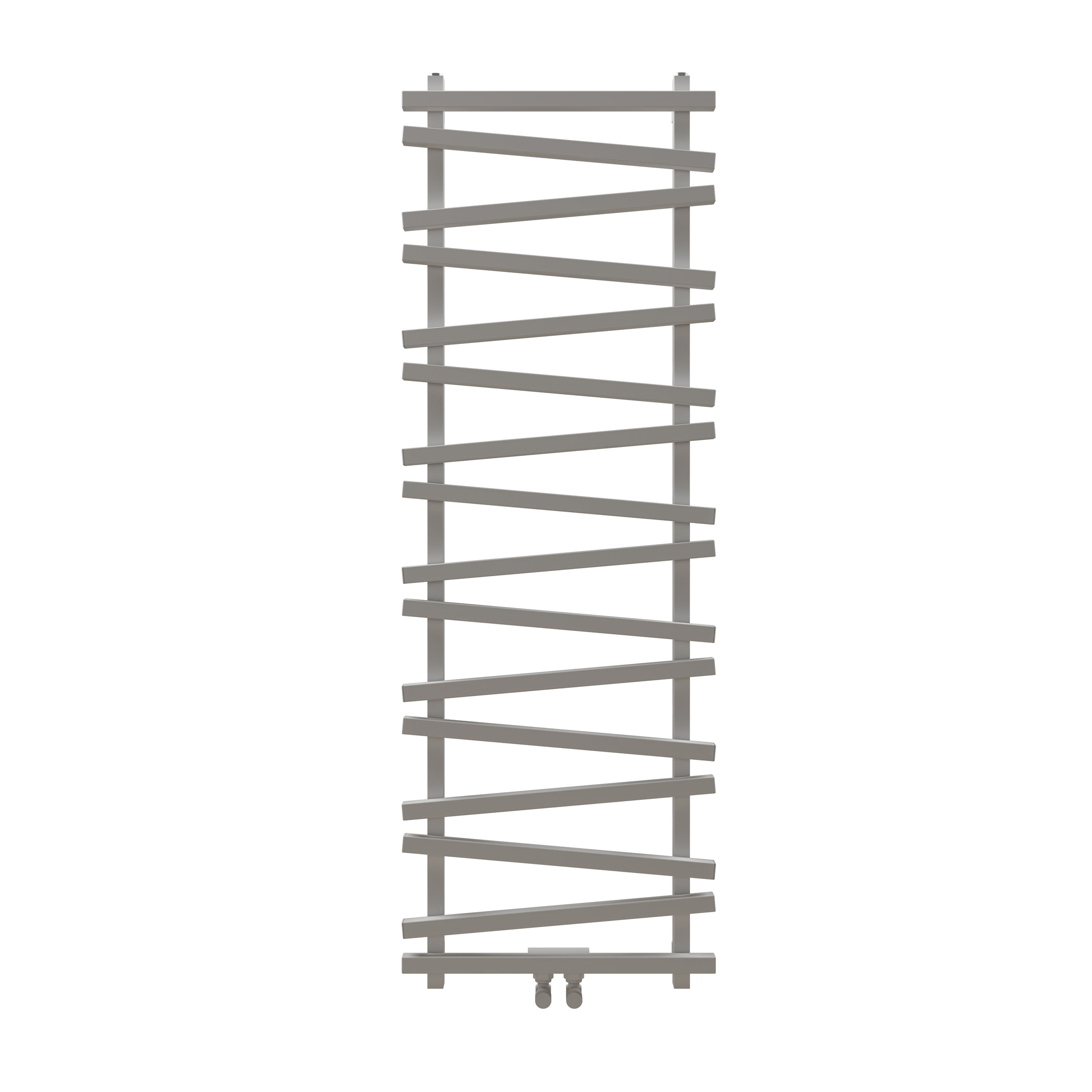 Carisa Vivek Angled Designer Aluminium Heated Towel Rail