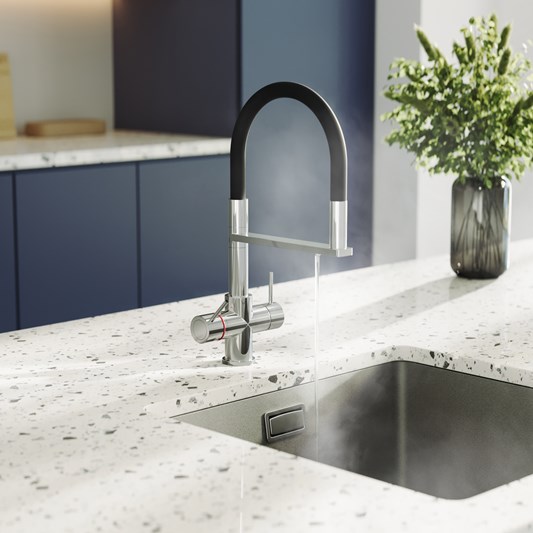 Boiling Tap Harbour 4-in-1 Flexi Spout Instant Boiling Water Tap with WRAS-Approved ...