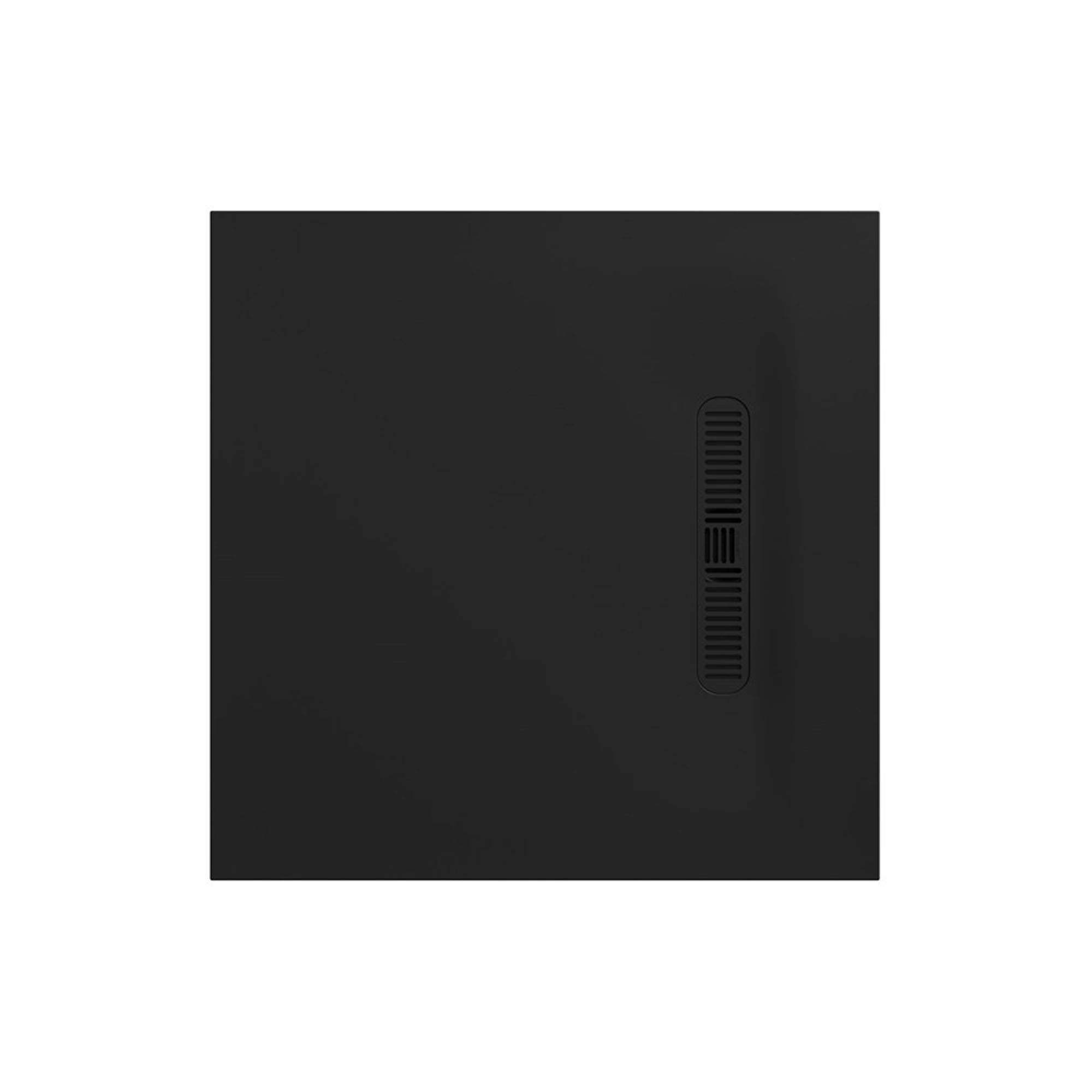 Crosswater Vito 25mm Dolomite Stone Resin Square Shower Tray with Linear Waste Cover