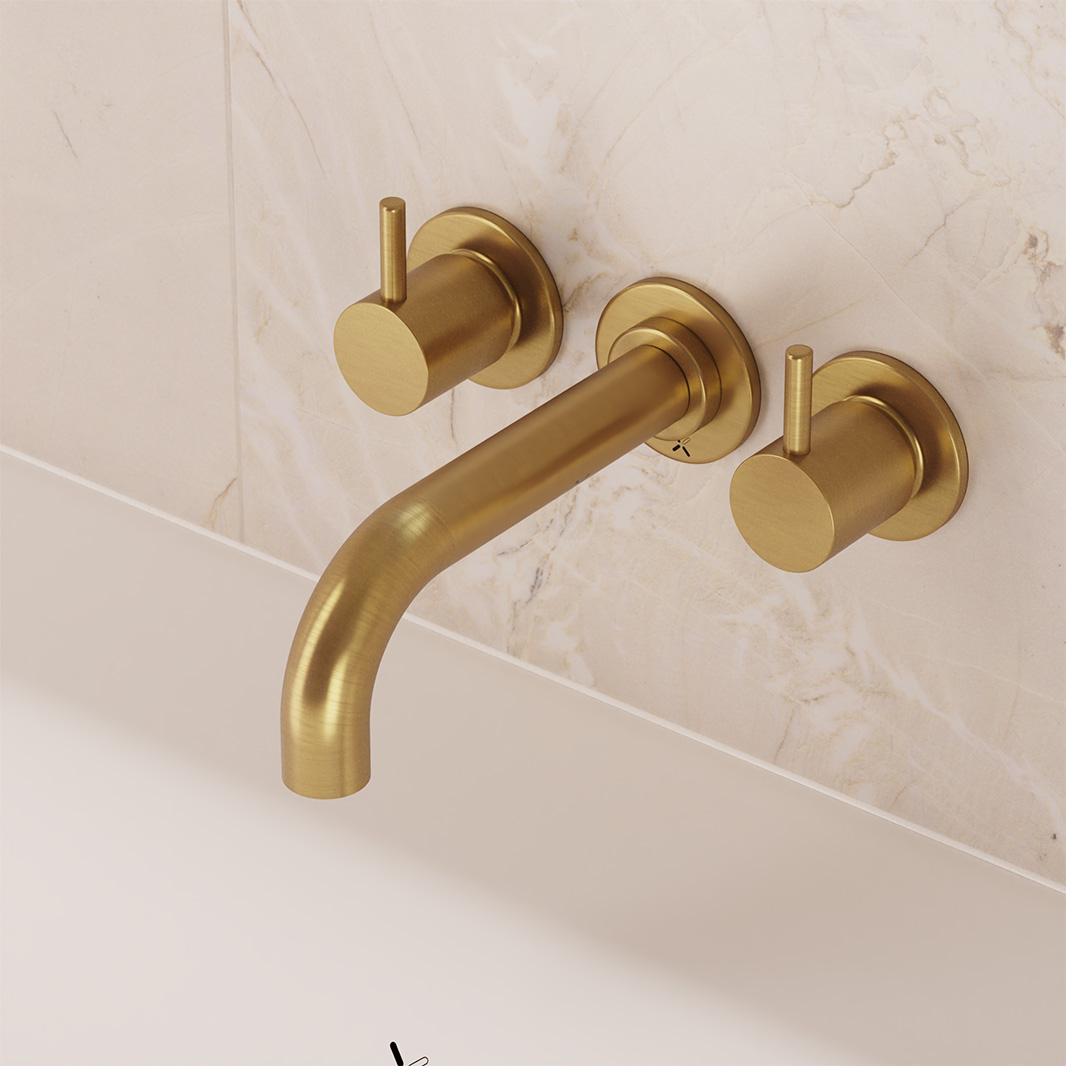 Crosswater MPRO 3 Hole Wall Mounted Bath Filler Tap