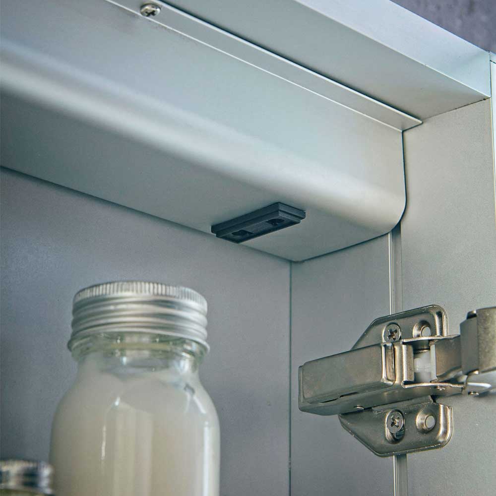 Harbour Glow LED Mirrored Cabinet with Demister Pad & Shaver Socket - 600 x 700mm