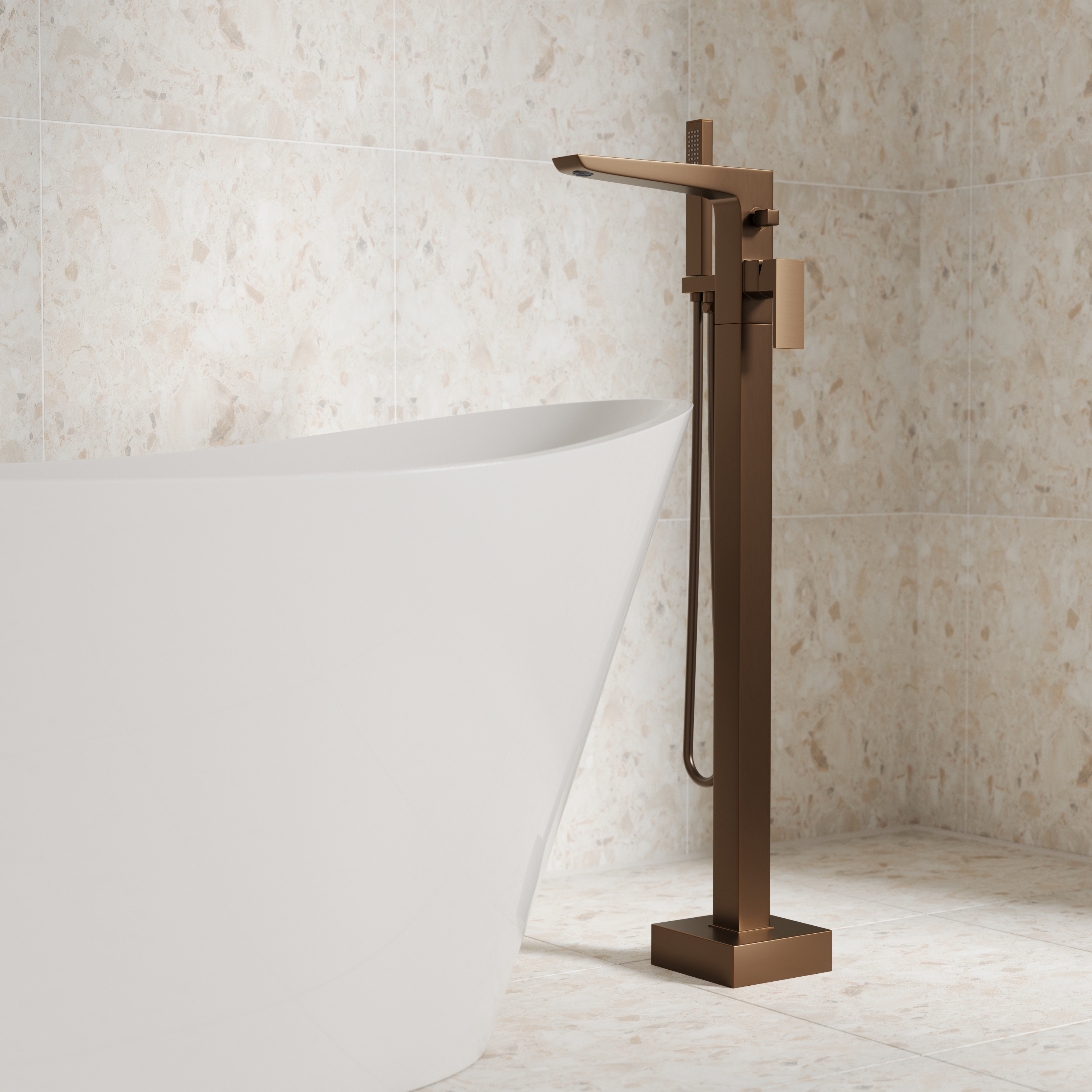 Harbour Status Freestanding Bath Shower Mixer Tap