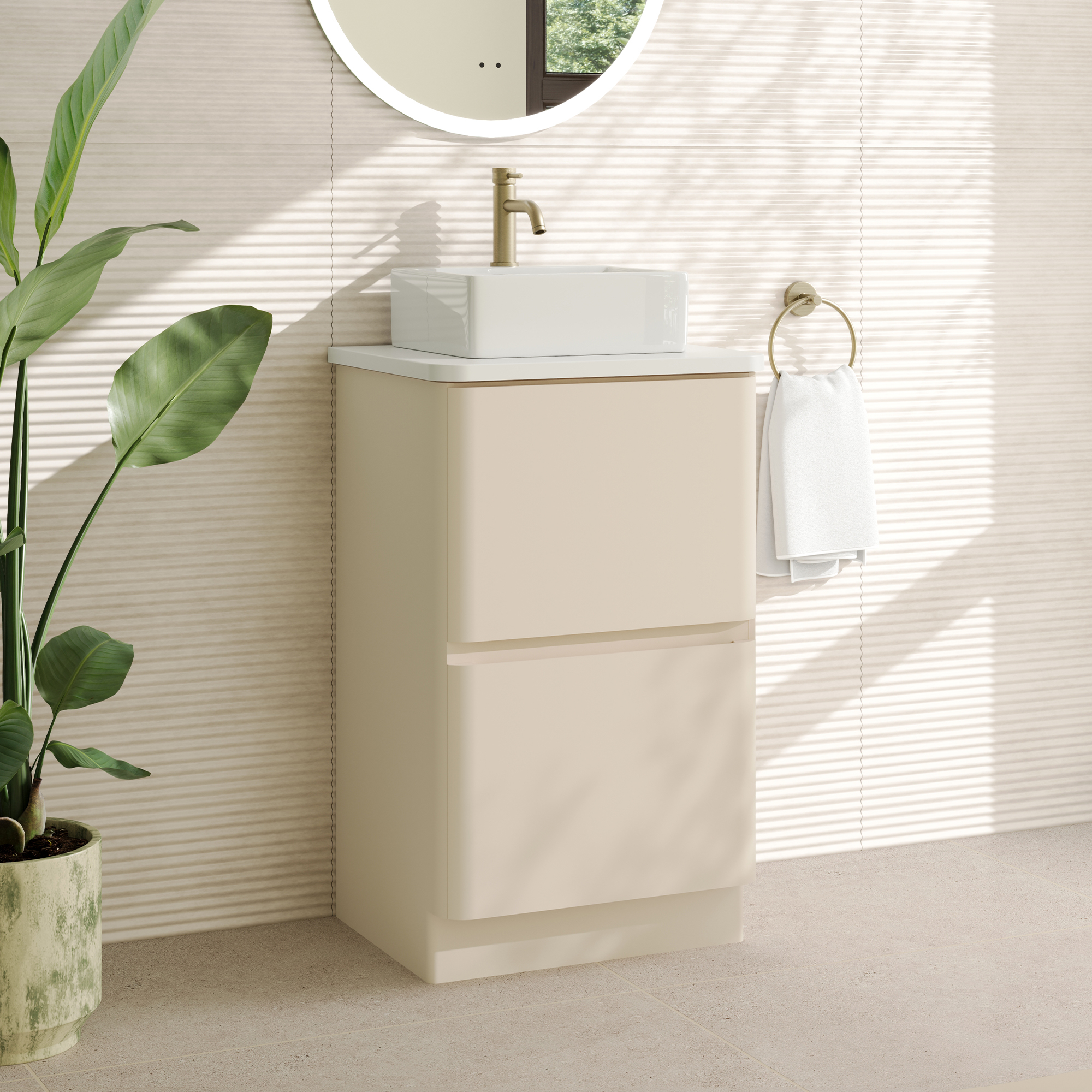 Drench Origin 500mm Floorstanding Vanity Unit & Countertop