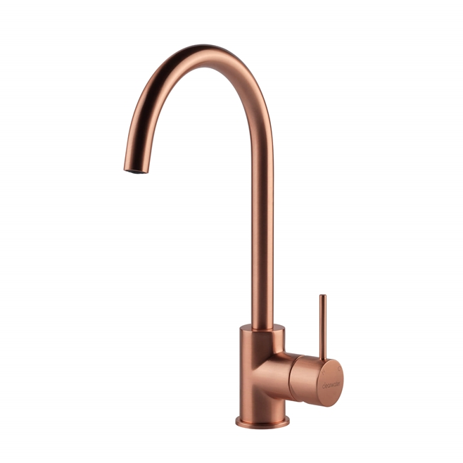 Clearwater Elara Single Lever Mono Kitchen Mixer - Brushed Copper