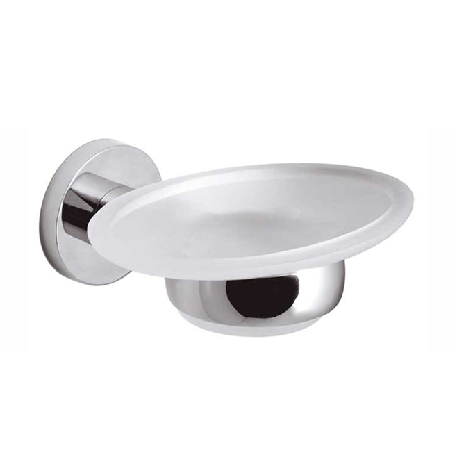 Vado Elements Wall Mounted Frosted Glass Soap Dish & Holder