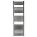 EliteHeat Stainless Steel Ladder Heated Towel Rail 25mm Bars - Brushed Black - 1600 x 500mm