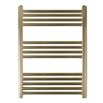 EliteHeat Stainless Steel Ladder Heated Towel Rail 25mm Bars - Brushed Brass - 800 x 600mm