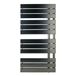 EliteHeat Stainless Steel Open-Side Heated Towel Rail - Brushed Black - 1080 x 550mm