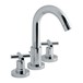 Vado Elements Water 3 Hole Basin Mixer with Pop-Up Waste
