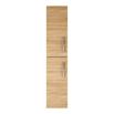 Drench Emily 2 Door Tall Wall Hung Storage Cupboard - Natural Oak