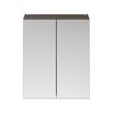 Drench Emily 600mm Mirror Cabinet - Brown Grey Avola
