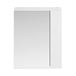 Emily 600mm Mirror Cabinet with Offset Door - Gloss White