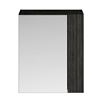 Drench Emily 600mm Mirror Cabinet with Offset Door - Hacienda Black