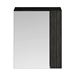 Drench Emily 600mm Mirror Cabinet with Offset Door - Hacienda Black