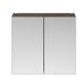 Drench Emily 800mm Mirror Cabinet - Brown Grey Avola