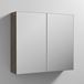 Drench Emily 800mm Mirror Cabinet - Brown Grey Avola