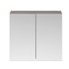 Drench Emily 800mm Mirror Cabinet - Matt Stone Grey