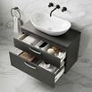 Drench Emily 800mm Wall Mounted 2 Drawer Vanity Unit and Countertop