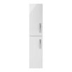 Drench Emily 2 Door Tall Wall Hung Storage Cupboard - Gloss White