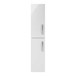 Drench Emily 2 Door Tall Wall Hung Storage Cupboard - Gloss White