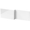 Emily L-Shaped Square Front Bath Panel - Gloss White