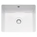 Caple Ettra Single Bowl White Ceramic Undermount Kitchen Sink - 545 x 440mm