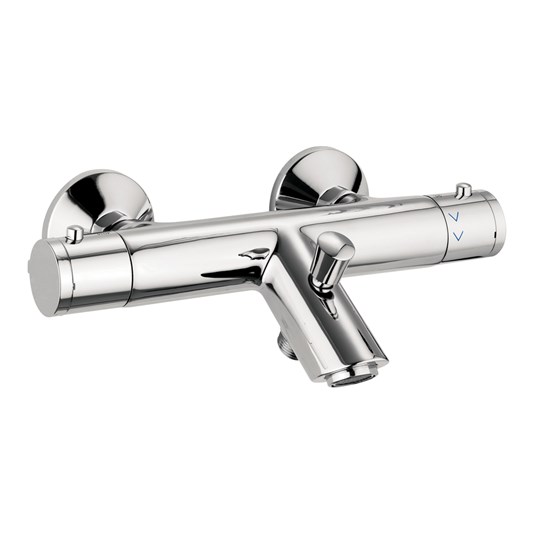 Crosswater Kai Exposed Thermostatic Bath Shower Mixer with Integrated Spout