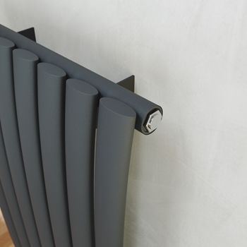 Vertical Wave Radiator Toasty Plume Anthracite Vertical Wave Radiator - 1800 x 415mm | Tap ...