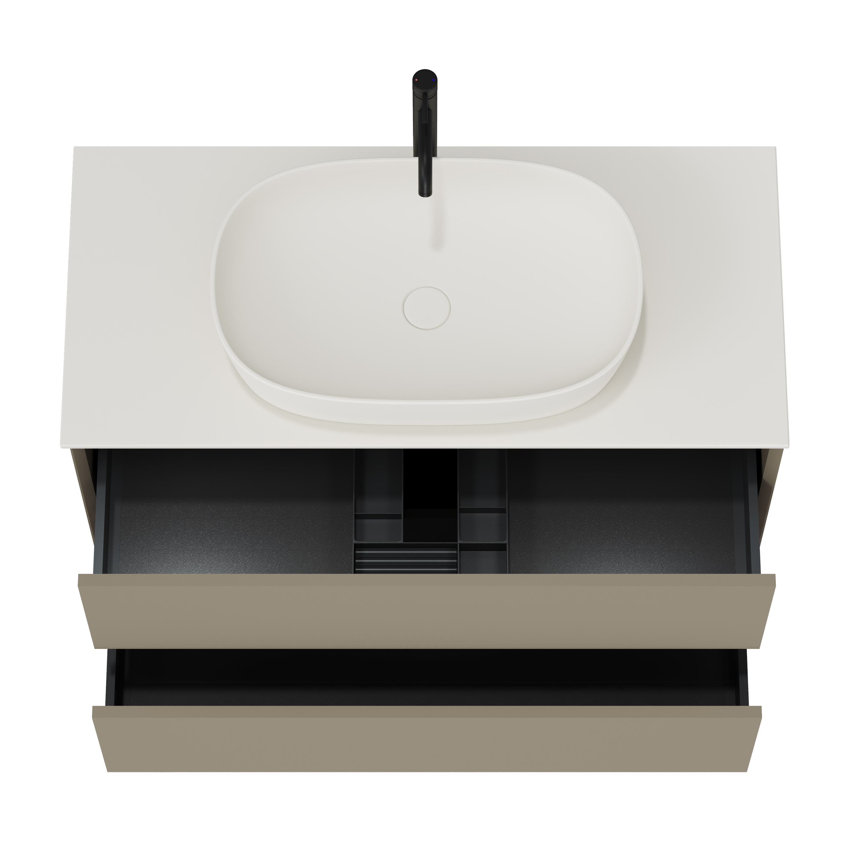 Oslo 1000mm Wall Mounted Vanity Unit & Sintered Stone Countertop