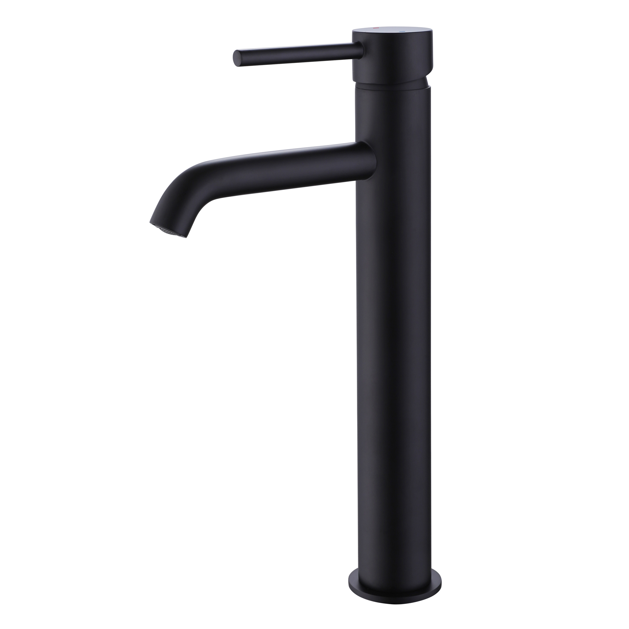 Harbour Clarity Matt Black Tall Basin Mixer Tap
