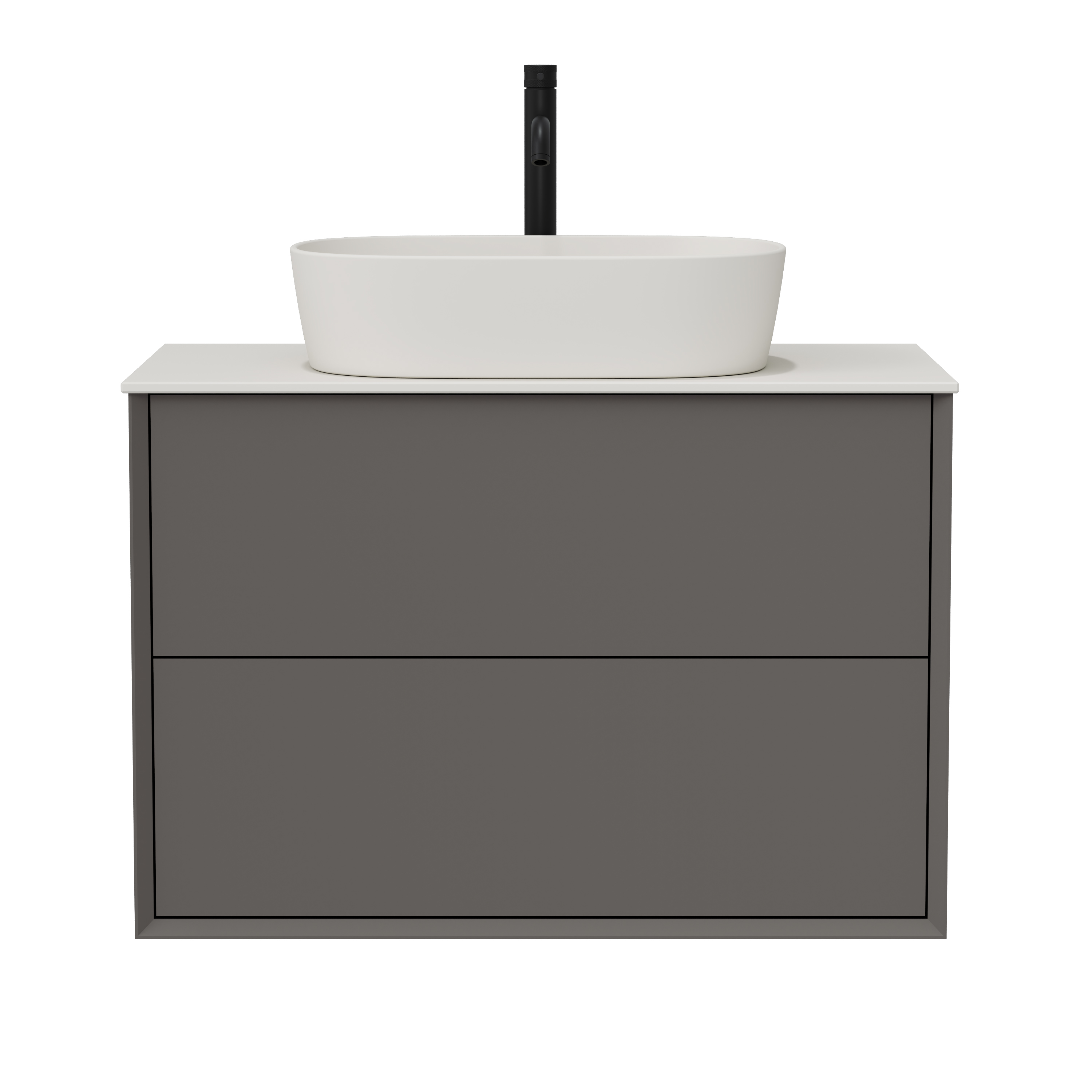 Oslo 800mm Wall Mounted Vanity Unit & Sintered Stone Countertop