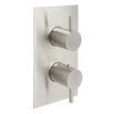 Inox 1 Outlet Concealed Thermostatic Shower Valve - Brushed Stainless Steel