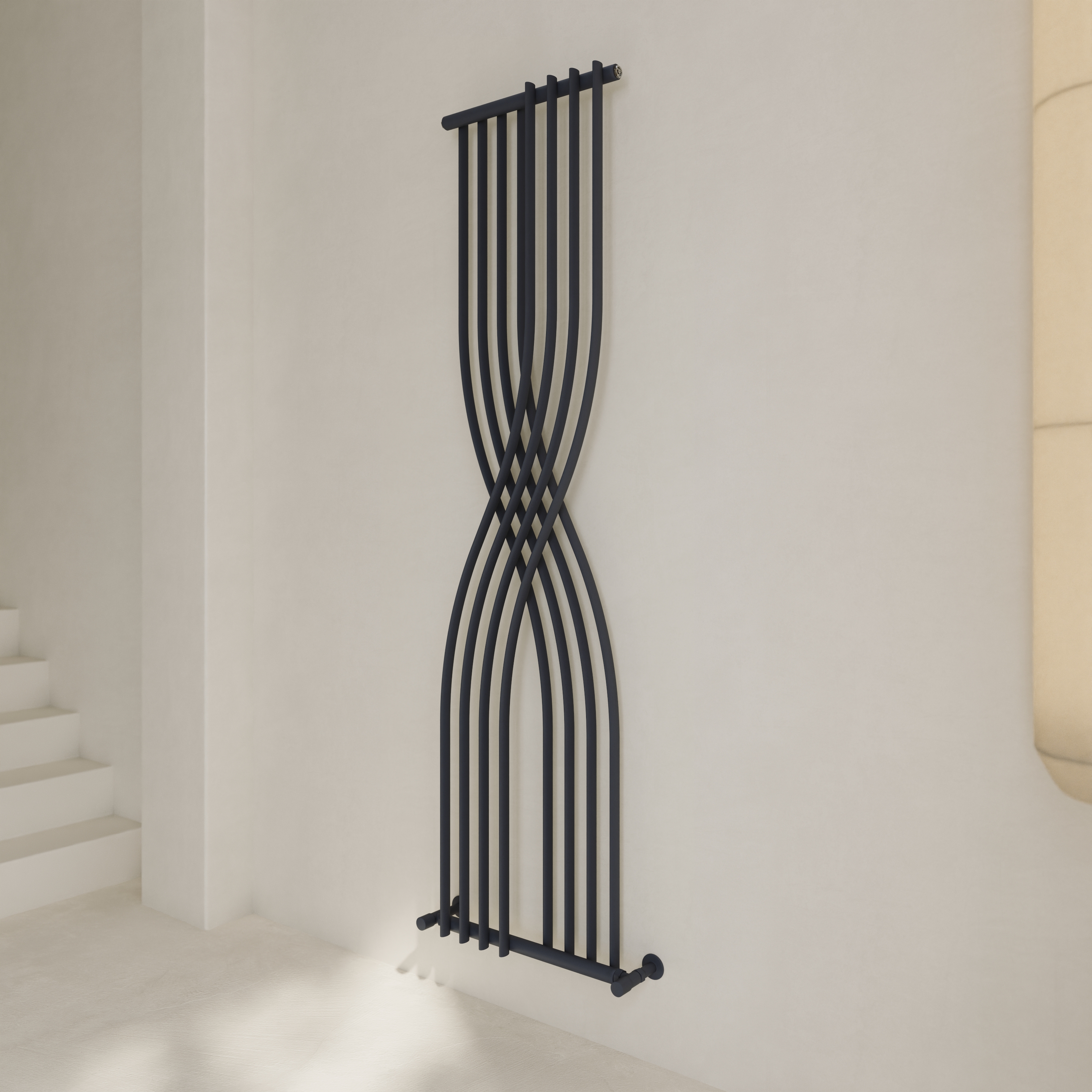 Toasty Embrace Anthracite Vertical Radiator - 1775 x 450mm