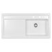 Thomas Denby Opus XL 1 Bowl Gloss White Ceramic Kitchen Sink & Presto Automatic Waste - 1000 x 510mm