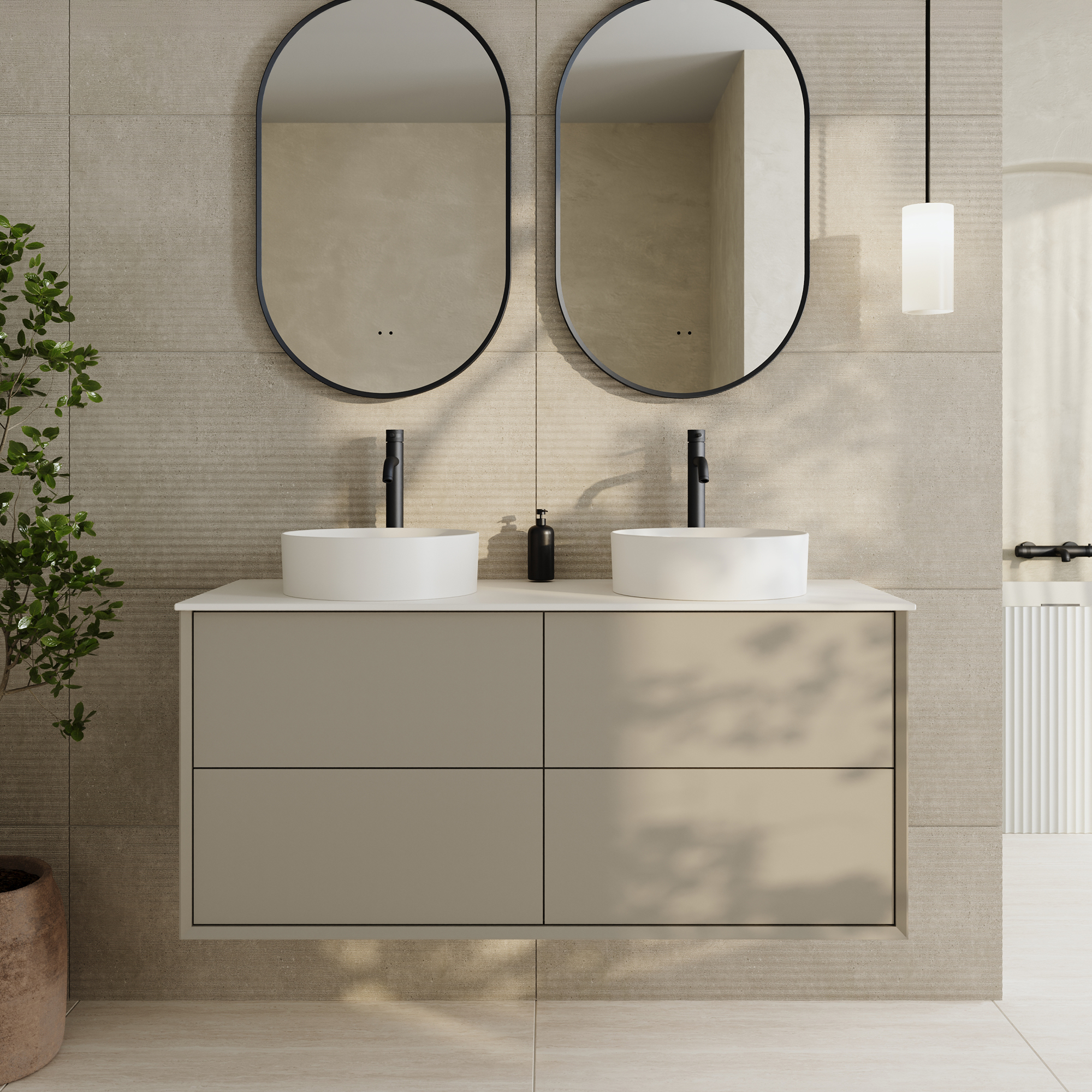 Oslo 1200mm Wall Mounted Vanity Unit & Sintered Stone Countertop