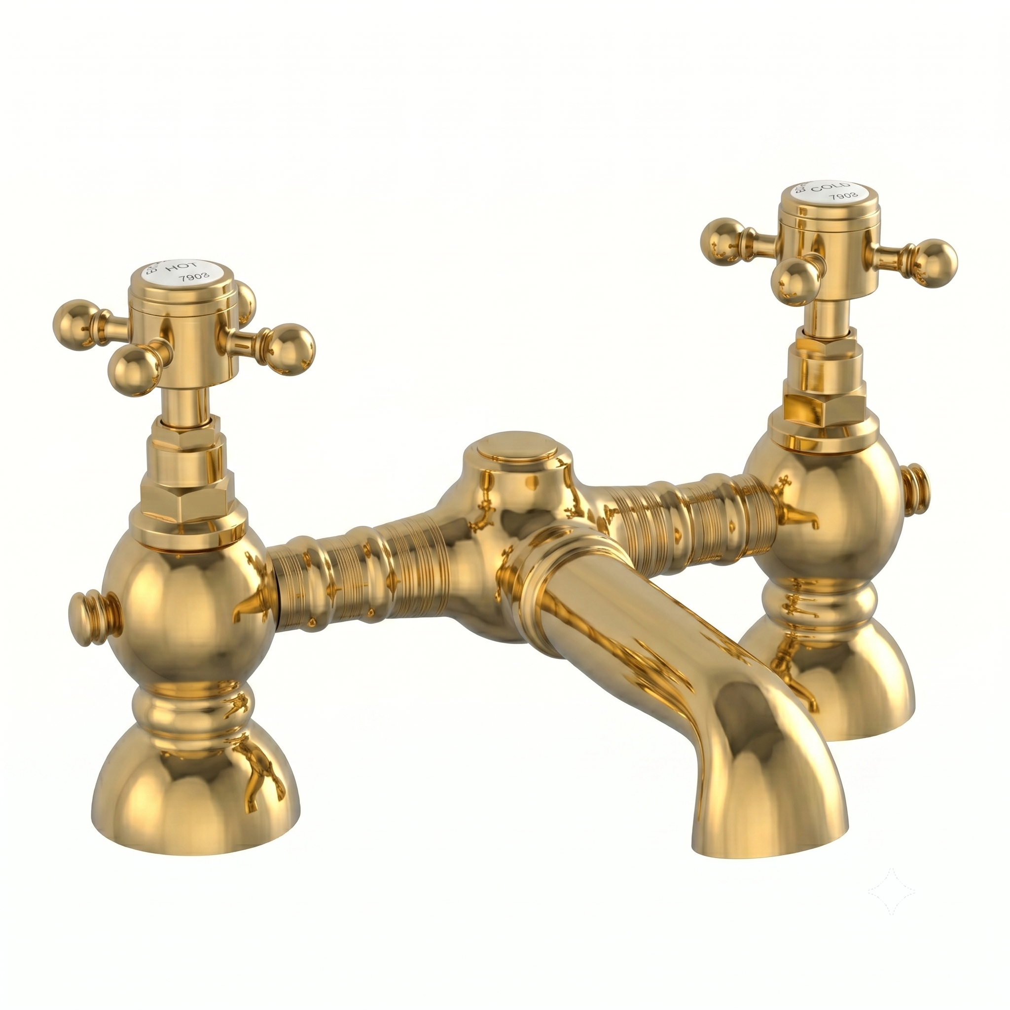 Butler & Rose Eliza Crosshead Deck Mounted Bath Filler Tap