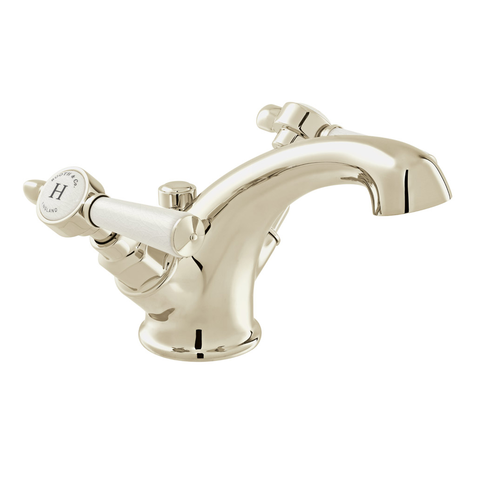 Booth & Co Axbridge Traditional Lever Mono Basin Mixer Tap with Optional Waste