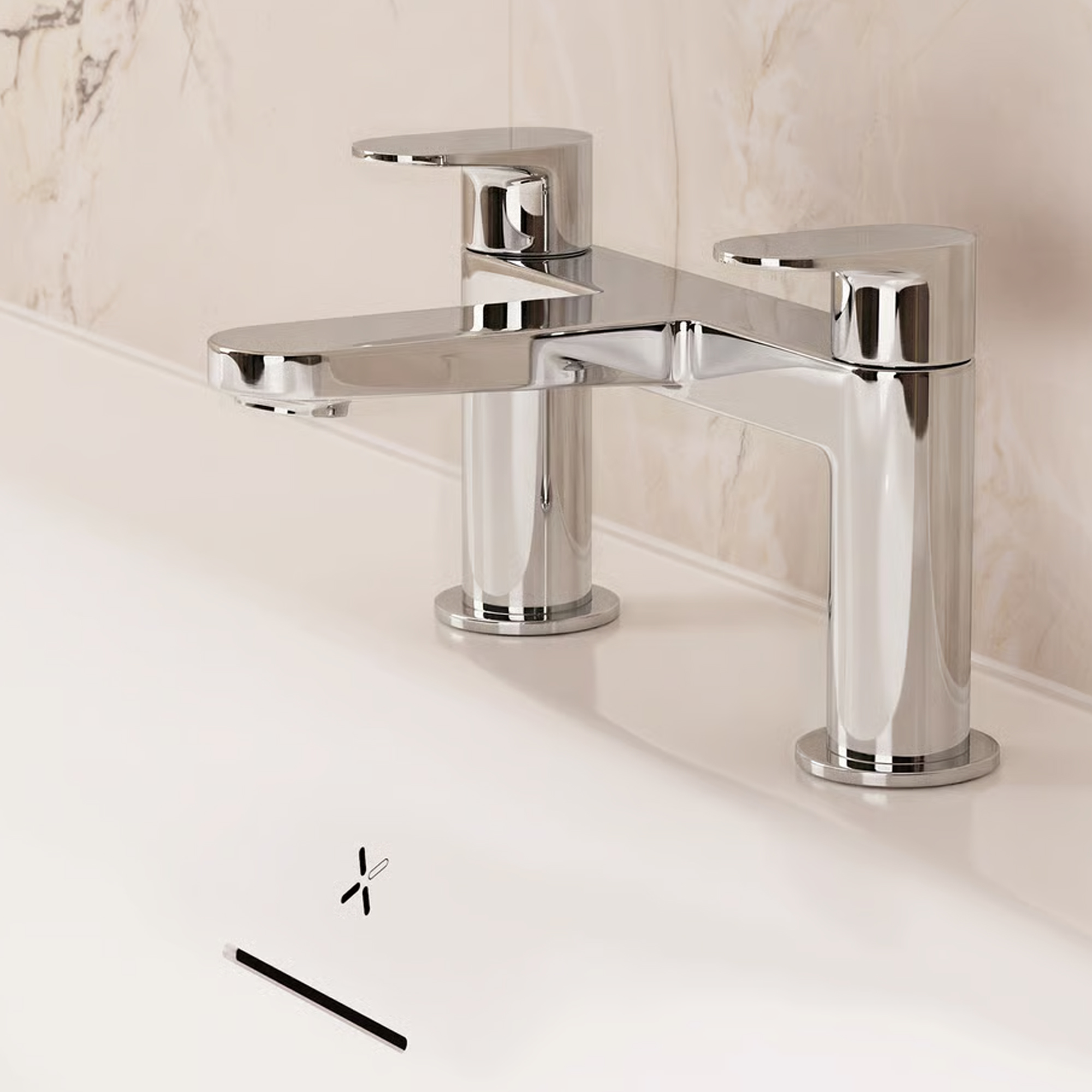 Crosswater Drift Deck Mounted Bath Mixer Tap