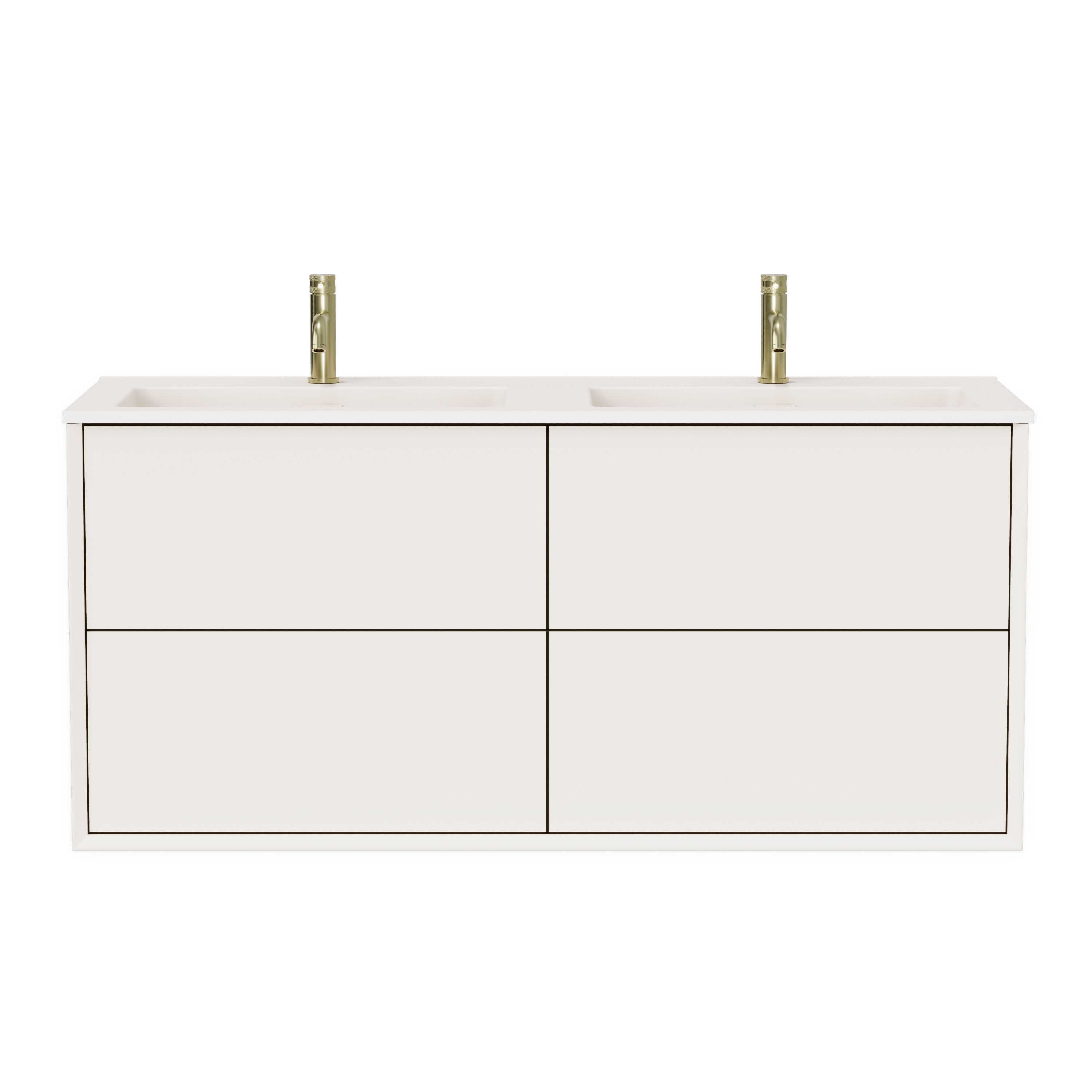 Oslo 1200mm Wall Mounted Vanity Unit & Matt White Basin
