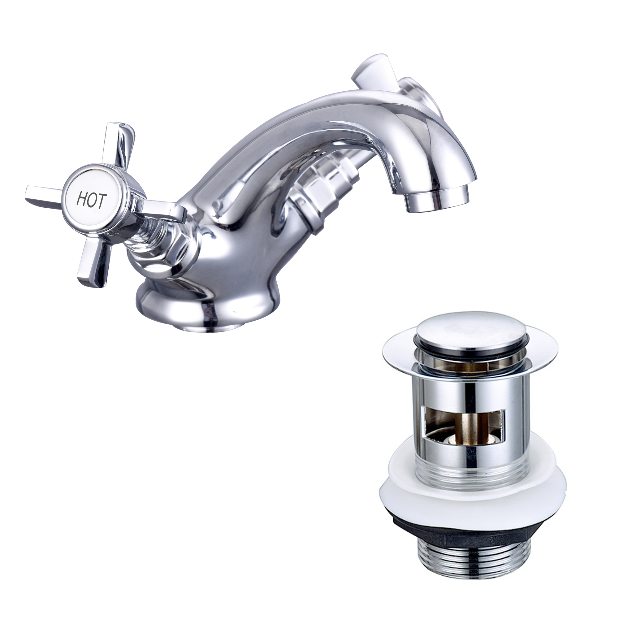 Butler & Rose Loretta Traditional Mono Basin Mixer with Free Waste